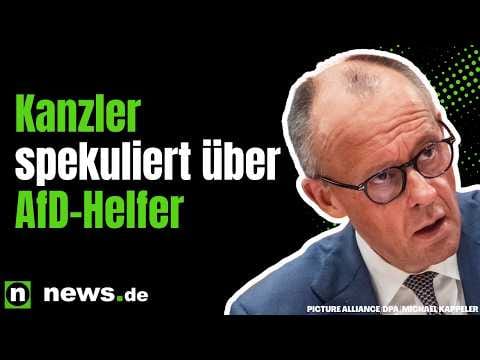 Auch Friedrich Merz spekuliert über die heimlichen AfD-Helfer